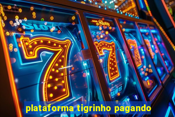 plataforma tigrinho pagando